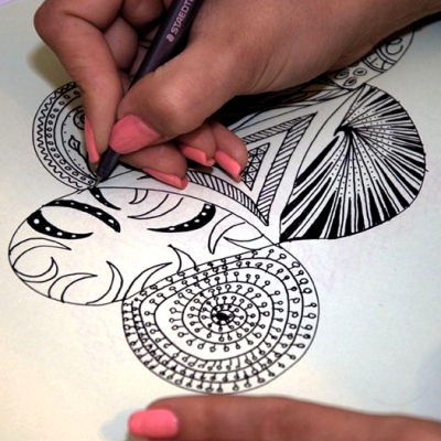 Мастер-класс по рисованию в технике zentangle
