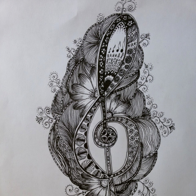 Рисуем в технике Zentangle