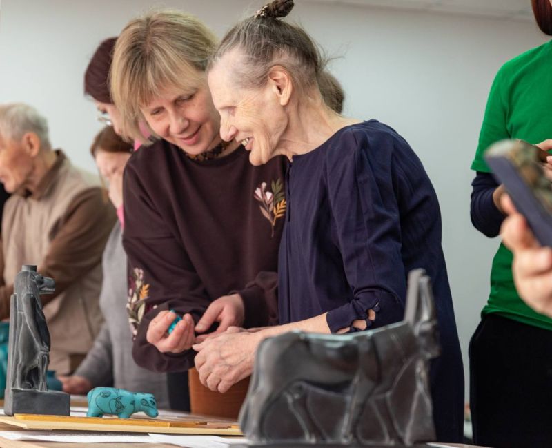 Открытие выставки в библиотеке для слепых Открытие выставки в библиотеке для слепых