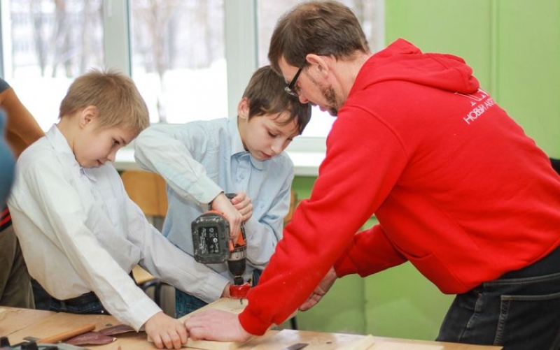 «Скворечник своими руками» - занятие для детей Мареновской школы-интерната
